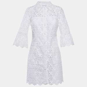Sandro White Lace Mini Dress S