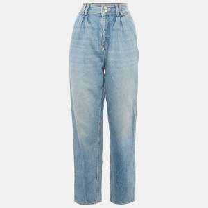 Pre Owned Sandro Blue Washed Denim Jeans S Waist 26