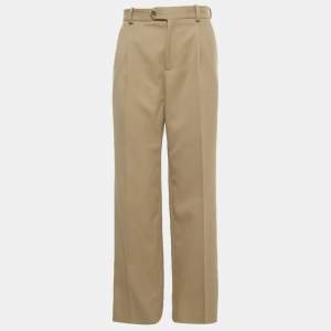 Pre Owned Sandro Beige Gabardine Trousers S