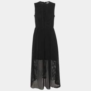 مملوكة مسبقًا Sandro Black Knitted Midi Dress S