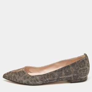 SJP Sarah Jessica Parker Gold Glitter Ballet Flats Size 37