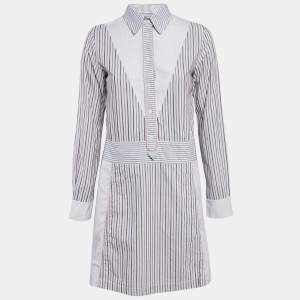 See by Chloe Blue Stripe Cotton Mini Dress S