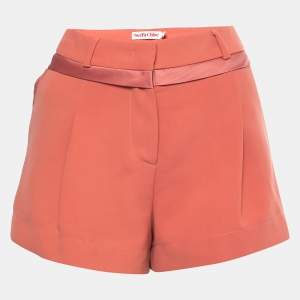 See by Chloe Pink Crepe Satin Trim Shorts S