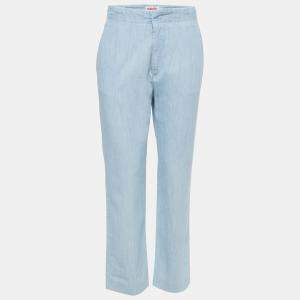 See by Chloe Light Blue Cotton Trousers M