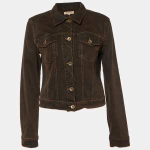 See by Chloe Brown Denim Button Front Jacket XL
