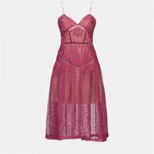 Self Portrait Polyester Midi Dress 8