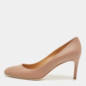 Pre Owned Sergio Rossi Dusty Pink Leather Madame Pumps Size 40