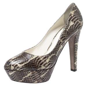 Sergio Rossi Watersnake Platform Pumps Size 38