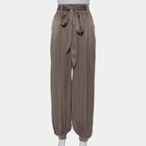 Shona Joy Olive Green Textured belted Elton Joggers M