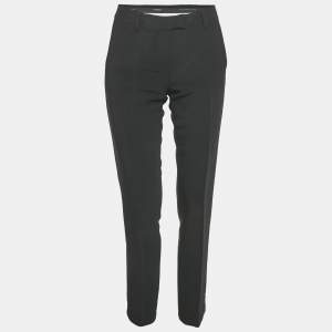 S'Max Mara Black Crepe Tailored Trousers M