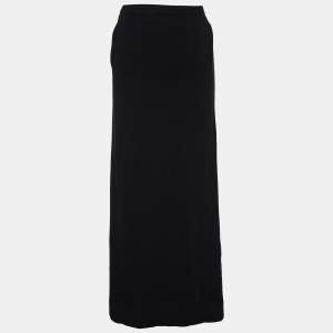 S'Max Mara Black Cashmere & Wool Maxi Skirt M