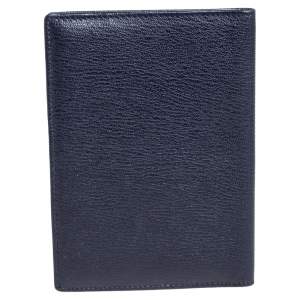 Smythson Blue Leather Ludlow Passport Cover