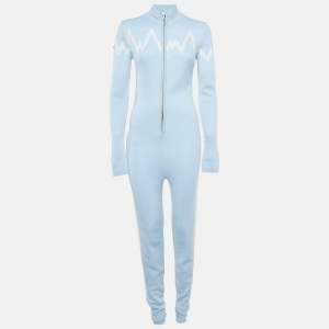 Snowroller Blue Wool Blend Emilie Ski Suit S
