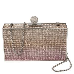 Sophia Webster Multicolor Crystal Embellished Clara Box Clutch