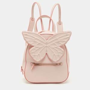 Sophia Webster Light Pink Leather Small Kiko Butterfly Backpack