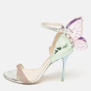 Sophia Webster Multicolor Leather and Glitter Chiara Sandals Size 38.5