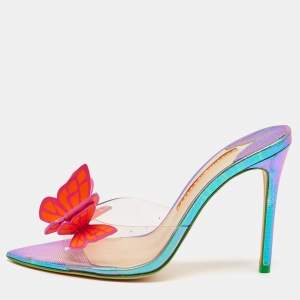 Sophia Webster Multicolor PVC and Leather Vanessa Slide Sandals Size 38