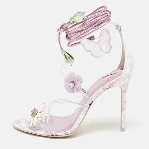 Sophia Webster x Love Shack Fancy Multicolor Leather Wildflower Sandals Size 39