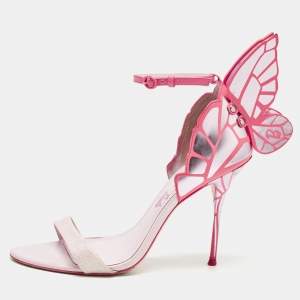 Pre Owned Sophia Webster Multicolor Leather Chiara Ankle Strap Sandals Size 40.5