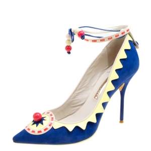 Sophia Webster Multicolor Suede and Leather Remmie Pumps Size 40