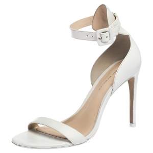 Sophia Webster White Leather Nicole Sandals Size 38