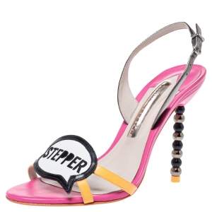 Sophia Webster Multicolor Leather And Patent Oprah Hot Stepper Sandals Size 37