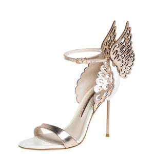 Sophia Webster Gold Patent Leather Evangeline Sandals Size 37