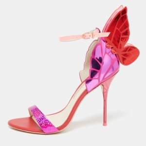 Sophia Webster Tri-Color Leather Chiara Ankle-Strap Sandals Size 40