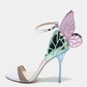 Sophia Webster Multicolor Leather and Glitter Chiara Sandals Size 39.5