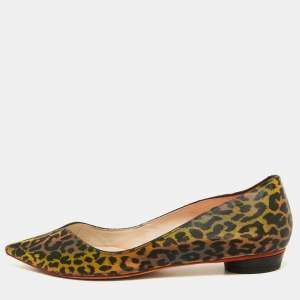 Sophia Webster Multicolor PVC  Lola Holographic Leopard Ballet Flats Size 39.5