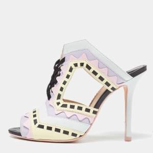 Sophia Webster Multicolor Leather Riko Pastel Mules Size 38.5
