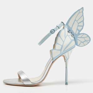 Sophia Webster Multicolor Patent Leather Chiara Butterfly Ankle Strap Sandals Size 38