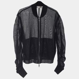 Sportmax Black Cotton Gauze Cosimo Bomber Jacket M