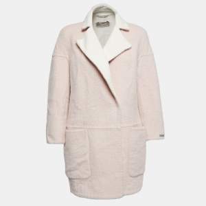 Sportmax Light Pink Wool & Alpaca Mid Length Coat M