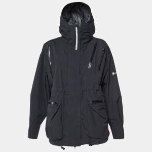 Adidas by Stella McCartney Black Logo Print Hooded Jacket M