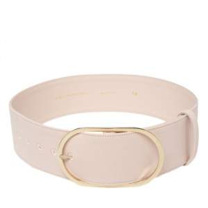 Stella McCartney Powder Pink Canvas Buckle Waist Belt 69CM