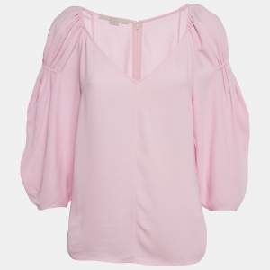 Pre Owned Stella McCartney Pink Crepe Blouse S