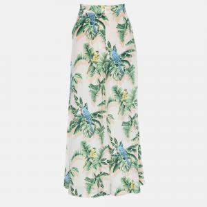 Pre Owned Stella McCartney Printed Wide Leg Pants 40