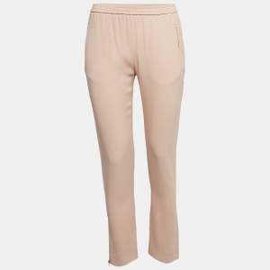 Stella McCartney Pink Stretch Crepe Tamara Trousers S