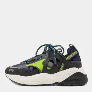 Pre Owned Stella McCartney Tricolor Rubber and Fabric Eclypse Sneakers Size 41