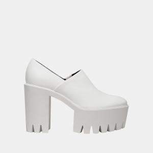 Stella McCartney Faux Leather High Heel Platform Loafers Size 40