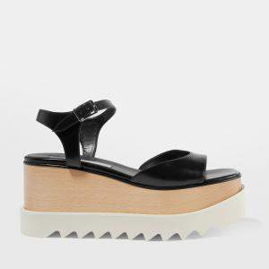 Stella McCartney Faux Leather Platform Sandals Size 38.5