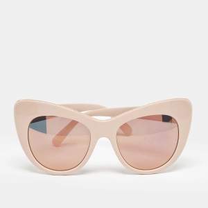 Stella McCartney Beige/Black Chain Cate Eye Sunglasses
