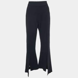 Stella McCartney Black Jersey Wide Leg Trousers L