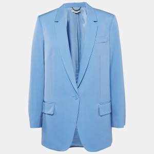Pre Owned Stella McCartney Blue Wool Single Breasted Blazer M