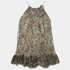 Stella McCartney Multicolor Silk Tie Top S