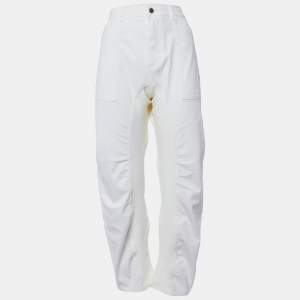 Stella McCartney White Denim & Jersey Tapered Jeans L/Waist 34"