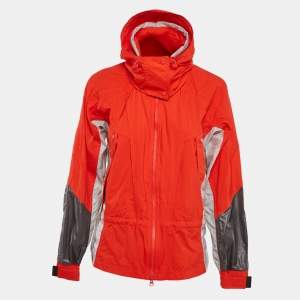 Stella McCartney X Adidas Orange Nylon Windbreaker Jacket S
