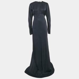 Stella McCartney Navy Blue Crepe Maxi Dress M