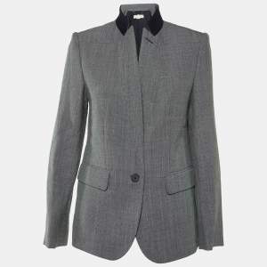 Stella McCartney Dark Gray Wool Single Breasted Blazer M